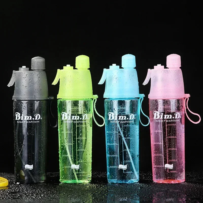 1/2/4PCS Plastic Spray Cup Summer Outdoor Sports Water Bottle Hydration Cooling Spray Cup Travel Portable Water Cup Gift Cups