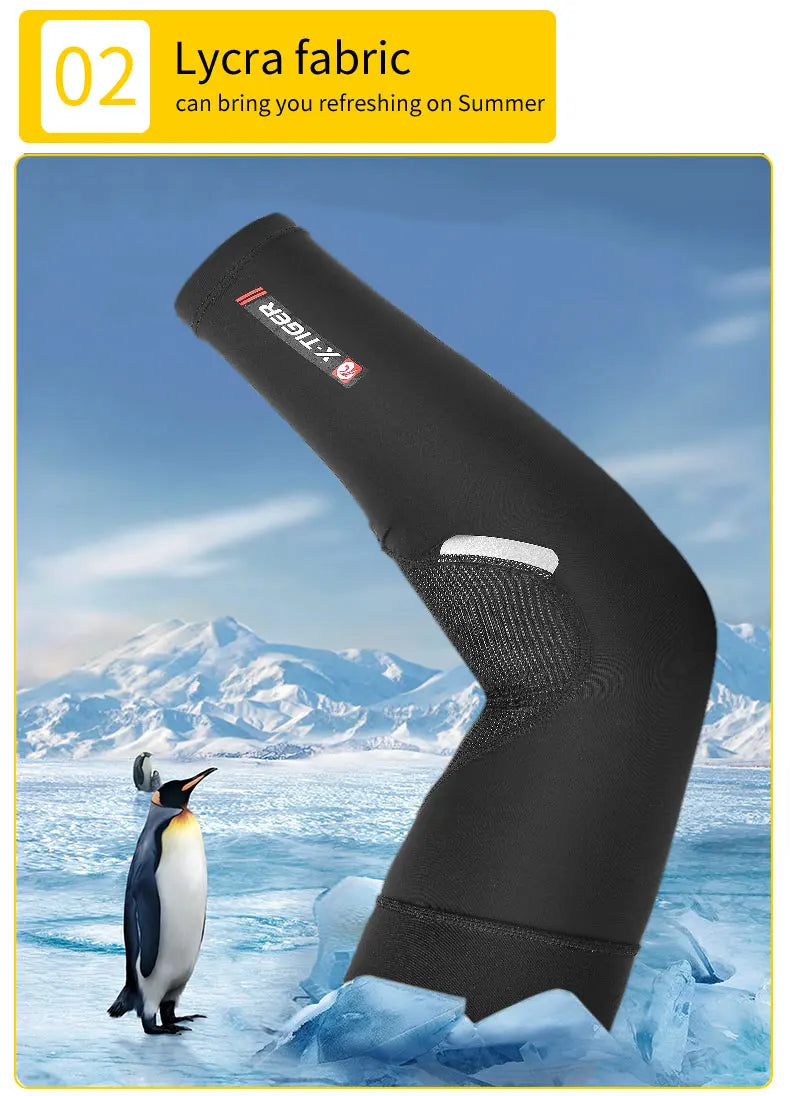X-TIGER Bike Leg Sleeve Sports Arm Sleeve Sun Anti-UV Leg Sleeves Ice Fabric Bicycle Leg Sleeve Run Fitness Cycling Arm Warmers