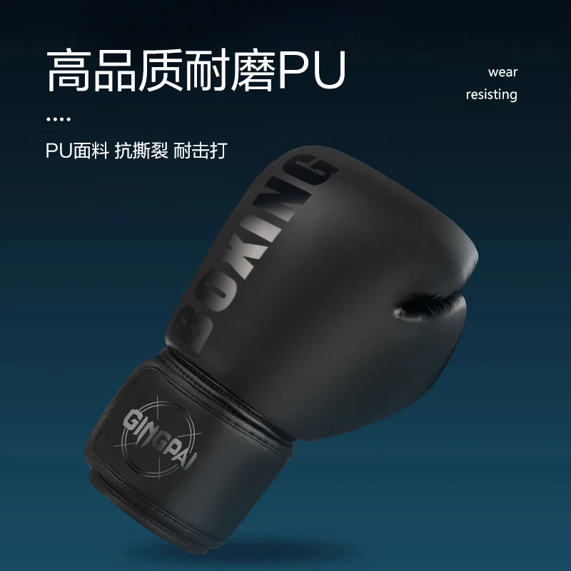 High Quality 6 8 10 12oz Boxing Gloves PU Leather Muay Thai Guantes De Boxeo Free Fight MMA Sandbag Training Glove For Men Women