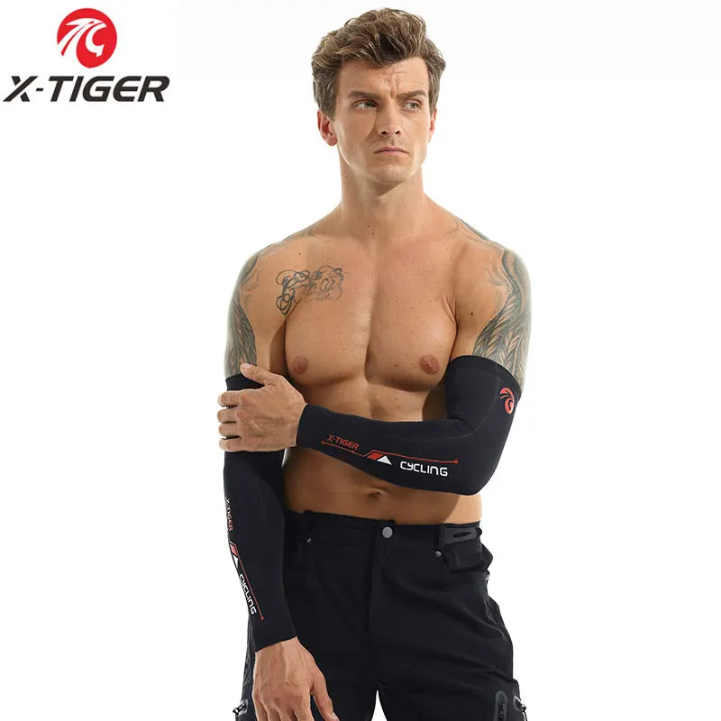 X-TIGER Bike Leg Sleeve Sports Arm Sleeve Sun Anti-UV Leg Sleeves Ice Fabric Bicycle Leg Sleeve Run Fitness Cycling Arm Warmers