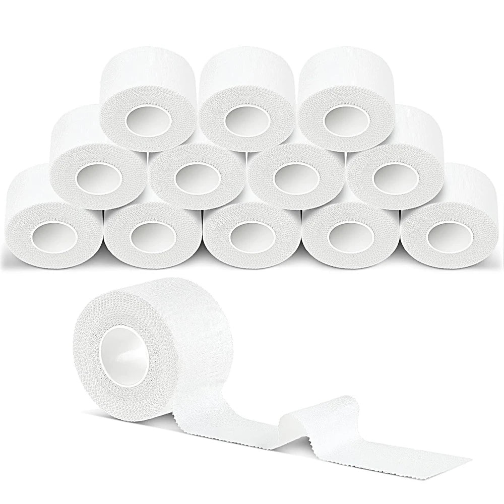 White Athletic Tape -Strong Adhesive Sports Tape No Sticky Residue Easy Tear Athletic Tapes & Wraps,Gymnastics Tape for Athletes