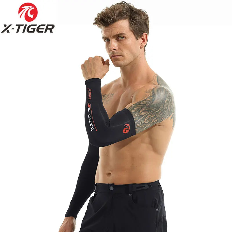 X-TIGER Bike Leg Sleeve Sports Arm Sleeve Sun Anti-UV Leg Sleeves Ice Fabric Bicycle Leg Sleeve Run Fitness Cycling Arm Warmers