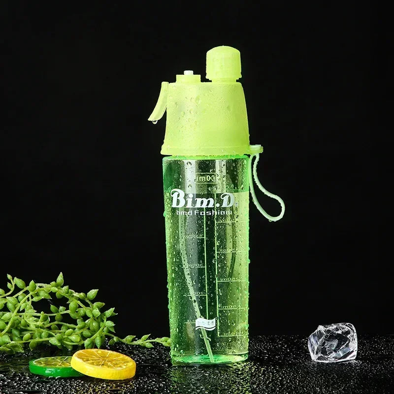 1/2/4PCS Plastic Spray Cup Summer Outdoor Sports Water Bottle Hydration Cooling Spray Cup Travel Portable Water Cup Gift Cups