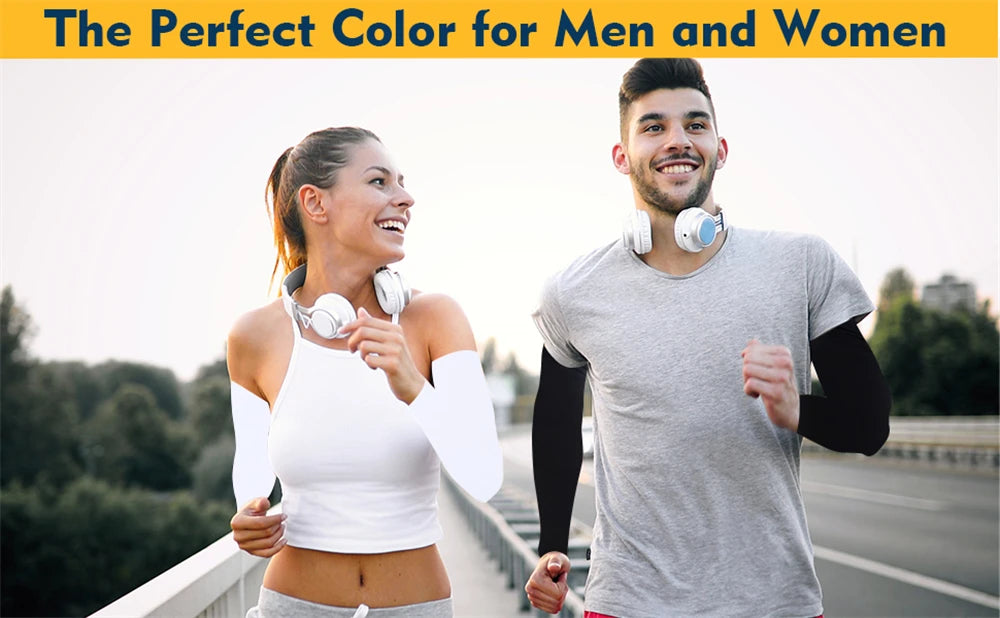 1 PCS Outdoors Sun Protection Arm Sleeves for Men and Women, Quick Dry Sleeves for Golf, Cycling, Football, Cycling Arm Warmers