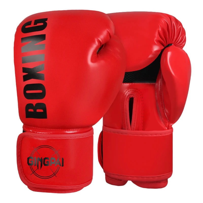 High Quality 6 8 10 12oz Boxing Gloves PU Leather Muay Thai Guantes De Boxeo Free Fight MMA Sandbag Training Glove For Men Women