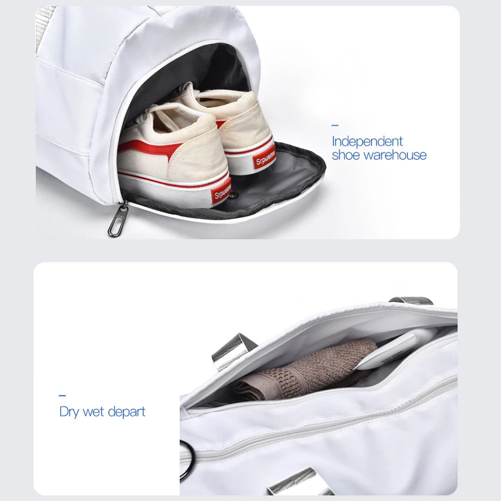 1Pcs Gym Bags for Women Men Duffle Bag with Shoe Compartment Yoga Mat Bag Sports Workout Bags Weekend Overnight Bag