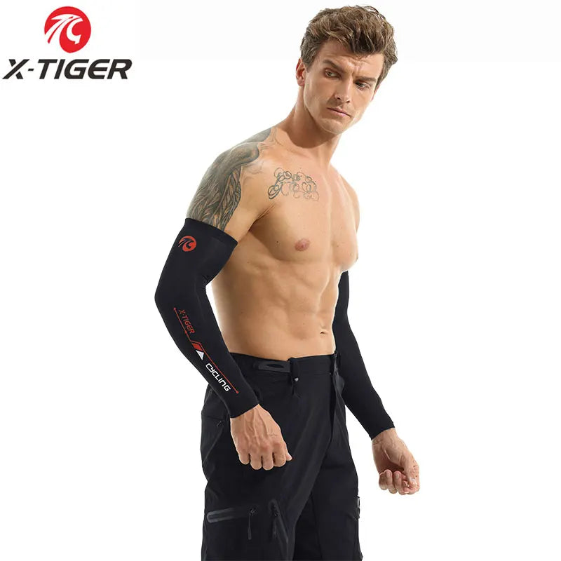X-TIGER Bike Leg Sleeve Sports Arm Sleeve Sun Anti-UV Leg Sleeves Ice Fabric Bicycle Leg Sleeve Run Fitness Cycling Arm Warmers