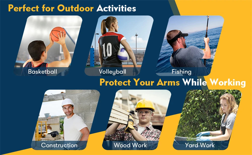 1 PCS Outdoors Sun Protection Arm Sleeves for Men and Women, Quick Dry Sleeves for Golf, Cycling, Football, Cycling Arm Warmers