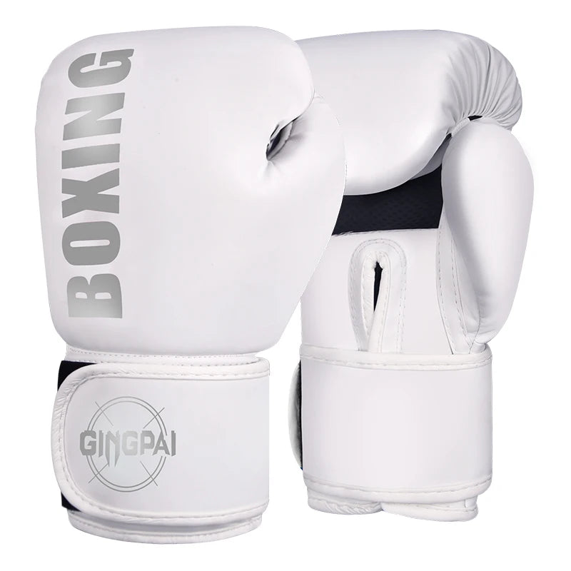 High Quality 6 8 10 12oz Boxing Gloves PU Leather Muay Thai Guantes De Boxeo Free Fight MMA Sandbag Training Glove For Men Women
