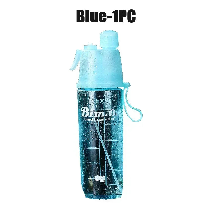 1/2/4PCS Plastic Spray Cup Summer Outdoor Sports Water Bottle Hydration Cooling Spray Cup Travel Portable Water Cup Gift Cups