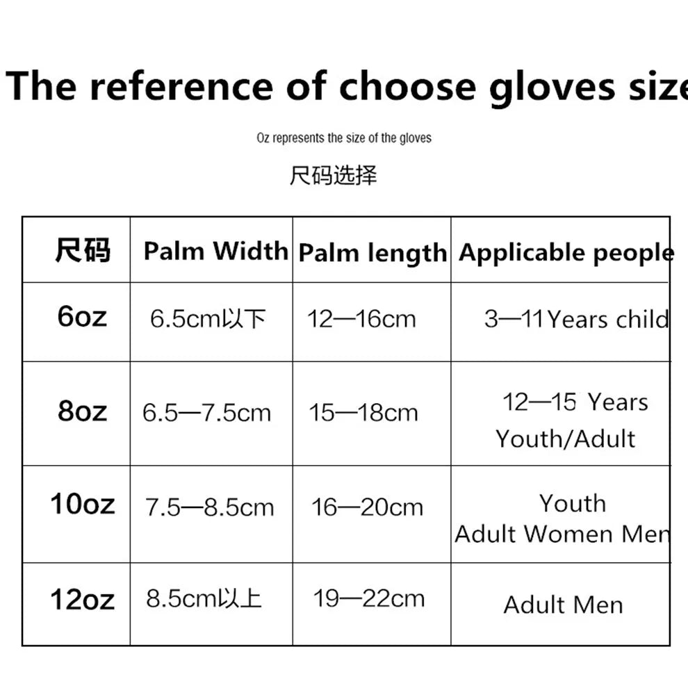 High Quality 6 8 10 12oz Boxing Gloves PU Leather Muay Thai Guantes De Boxeo Free Fight MMA Sandbag Training Glove For Men Women