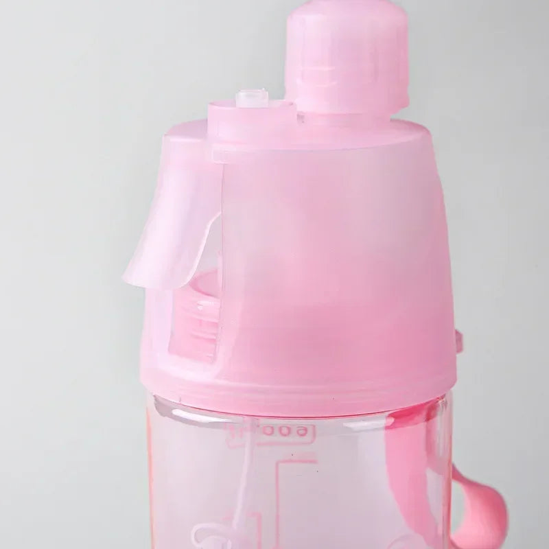 1/2/4PCS Plastic Spray Cup Summer Outdoor Sports Water Bottle Hydration Cooling Spray Cup Travel Portable Water Cup Gift Cups