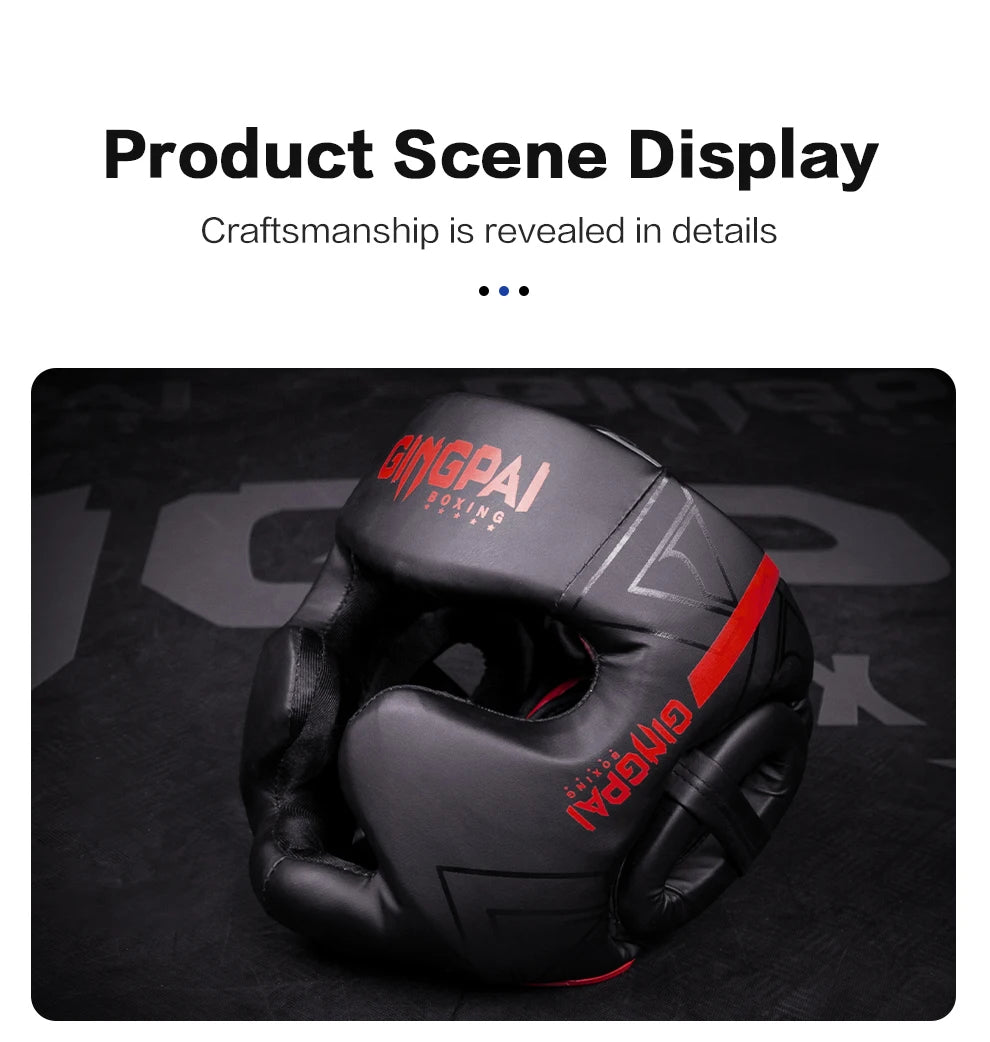 Boxing Helmet Headgear Protective Gear Training Adults Kids Equipment For Kick boxing Thai Free Fight MMA