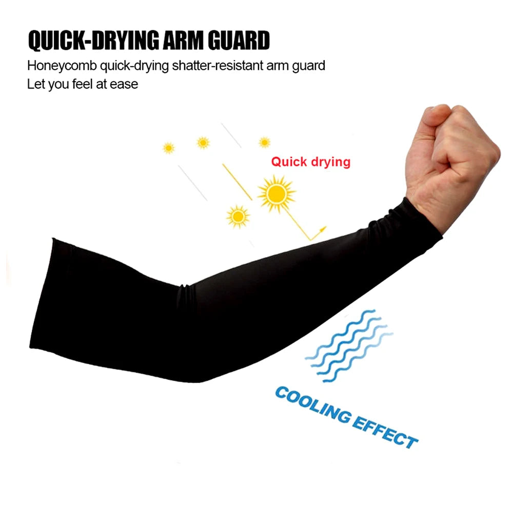1 PCS Outdoors Sun Protection Arm Sleeves for Men and Women, Quick Dry Sleeves for Golf, Cycling, Football, Cycling Arm Warmers