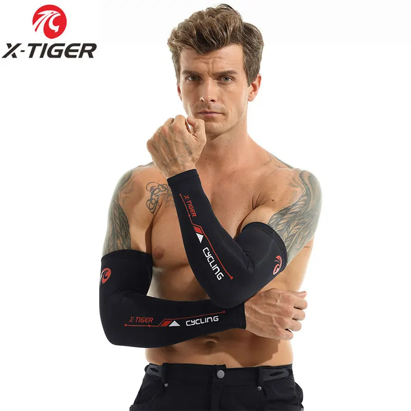 X-TIGER Bike Leg Sleeve Sports Arm Sleeve Sun Anti-UV Leg Sleeves Ice Fabric Bicycle Leg Sleeve Run Fitness Cycling Arm Warmers