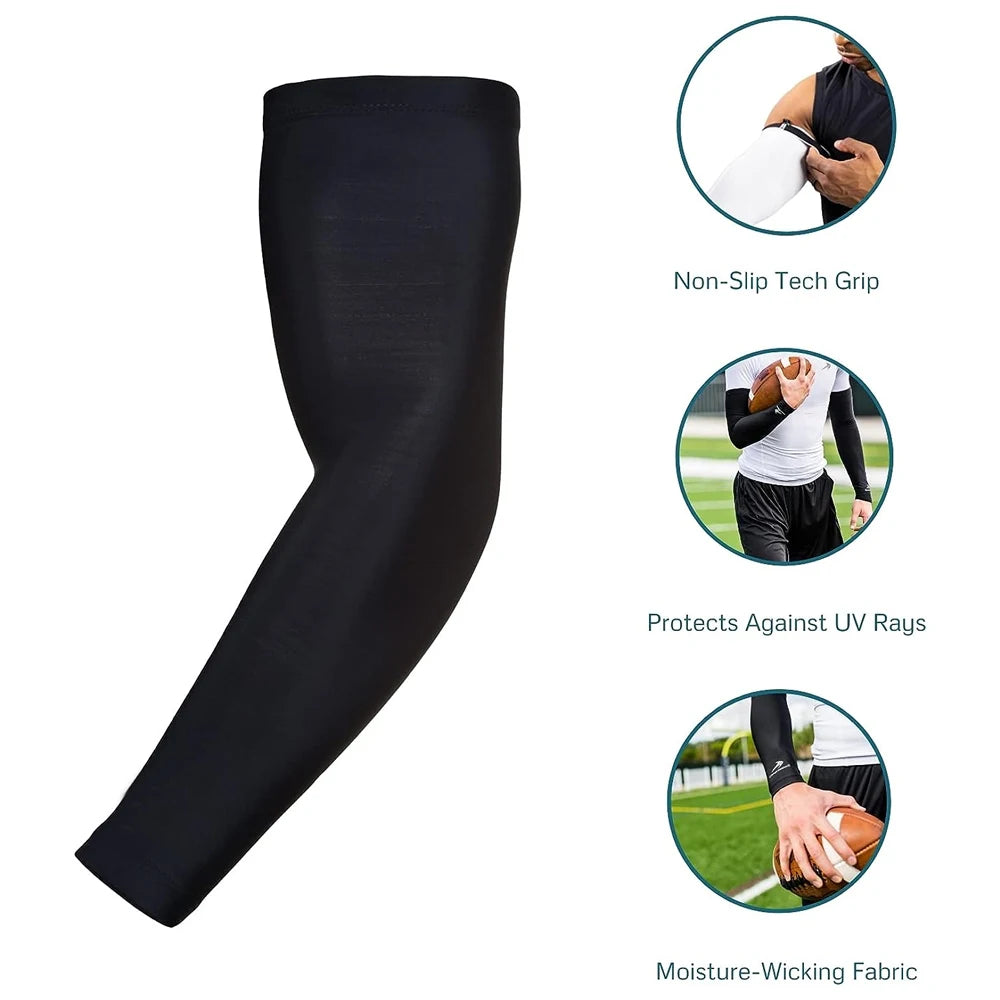 1 PCS Outdoors Sun Protection Arm Sleeves for Men and Women, Quick Dry Sleeves for Golf, Cycling, Football, Cycling Arm Warmers