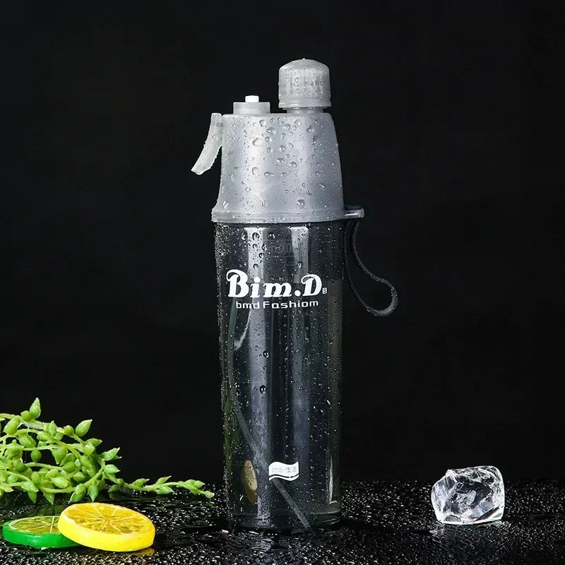 1/2/4PCS Plastic Spray Cup Summer Outdoor Sports Water Bottle Hydration Cooling Spray Cup Travel Portable Water Cup Gift Cups