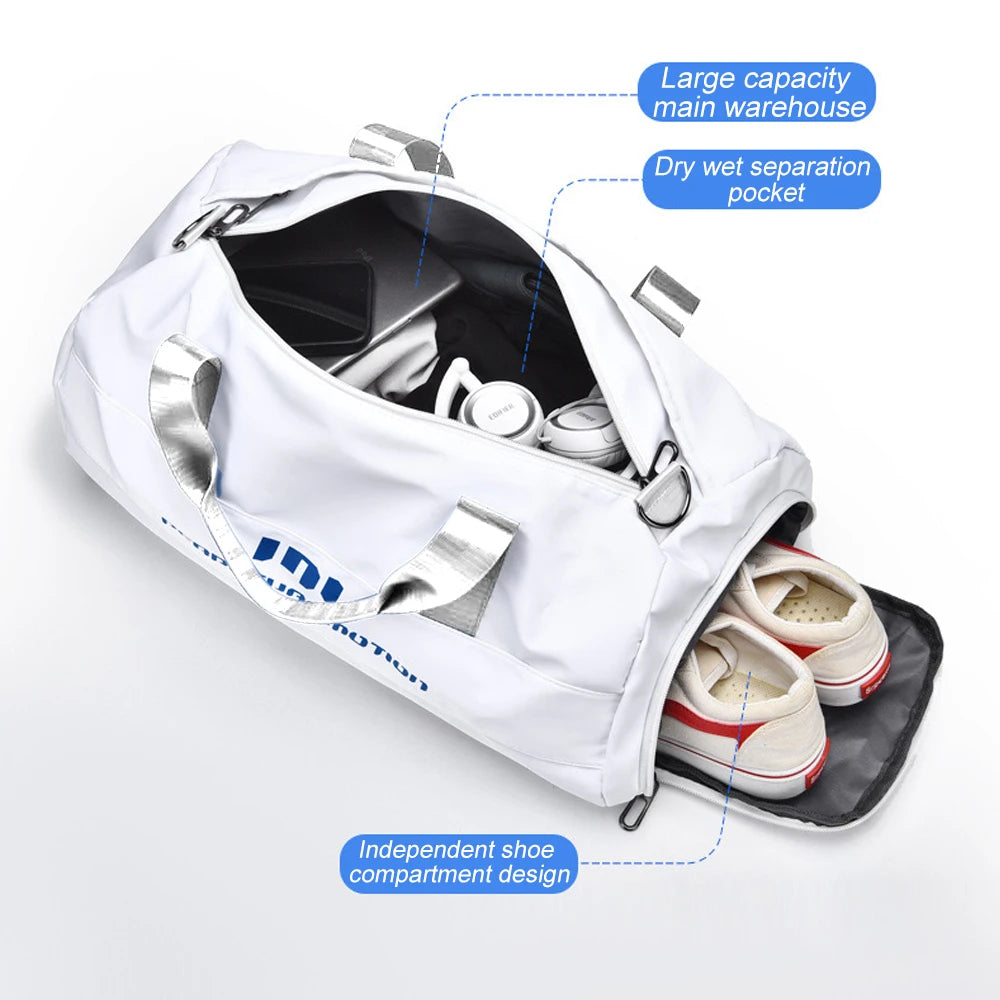 1Pcs Gym Bags for Women Men Duffle Bag with Shoe Compartment Yoga Mat Bag Sports Workout Bags Weekend Overnight Bag