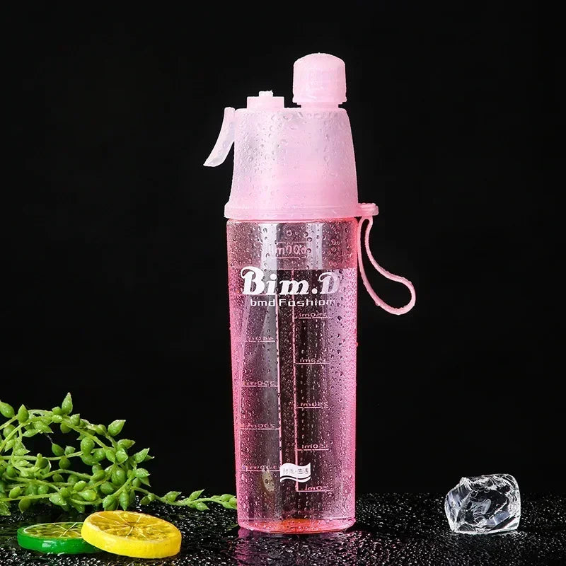 1/2/4PCS Plastic Spray Cup Summer Outdoor Sports Water Bottle Hydration Cooling Spray Cup Travel Portable Water Cup Gift Cups
