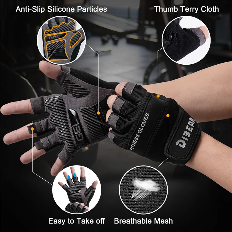 Weightlifting Gym Gloves Dumbbell Bodybuilding Training Fitness Yoga Crossfit Workout Riding