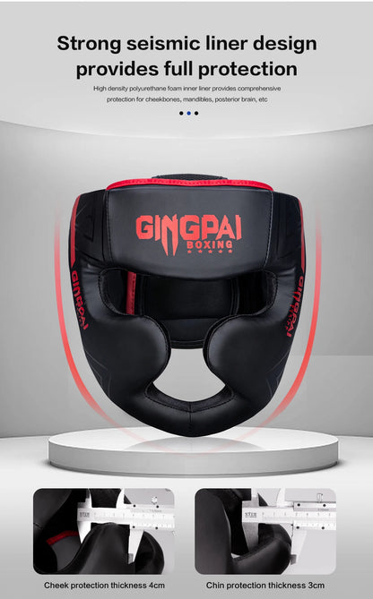Boxing Helmet Headgear Protective Gear Training Adults Kids Equipment For   Kick boxing Thai Free Fight MMA