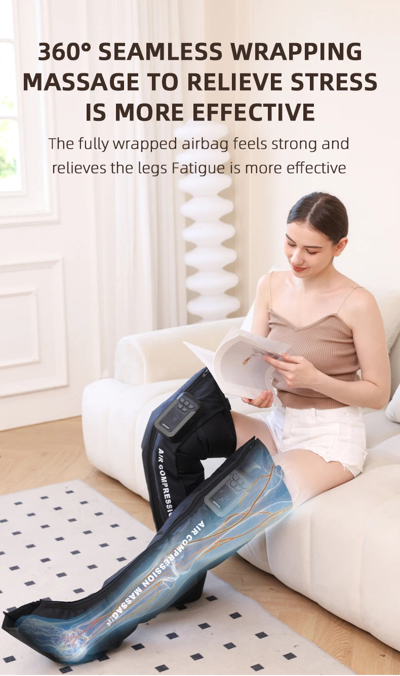 Air Compression Recovery System, Professional Sequential Training device, Foot Leg Recovery Boots for Improved Circulation