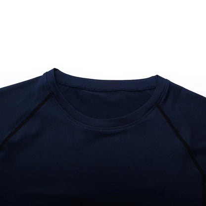 Compression Shirt Summer Men's T-Shirt White Short Sleeve Breathable Quick Dry Fitness Top Sports Long Sleeve Compression Shirt