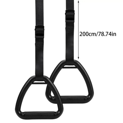 Calisthenics Rings Pull Up Rings for Adults Non-Slip Exercise Gear Adjustable Straps Fitness Equipment Pull up Handle Rings