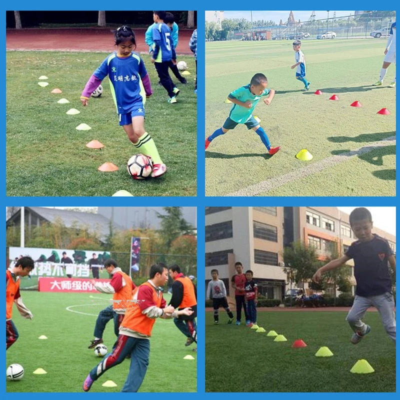 10/50Pcs Disc Cones Training Cones Agility Soccer Cones with Carry Bag and Holder for Training Football Basketball Kids Coaching