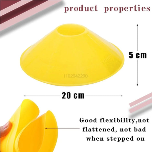 10/50Pcs Disc Cones Training Cones Agility Soccer Cones with Carry Bag and Holder for Training Football Basketball Kids Coaching