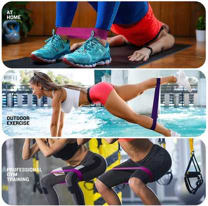 5pcs Fitness Resistance Bands Set-Include 5Colors,Exercise Tension Bands,Working Out,Exercise Gym,Yoga Training and Home Fitness