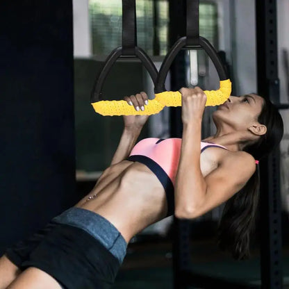 Calisthenics Rings Pull Up Rings for Adults Non-Slip Exercise Gear Adjustable Straps Fitness Equipment Pull up Handle Rings