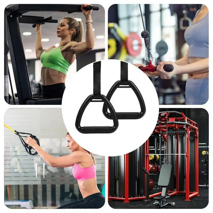 Calisthenics Rings Pull Up Rings for Adults Non-Slip Exercise Gear Adjustable Straps Fitness Equipment Pull up Handle Rings