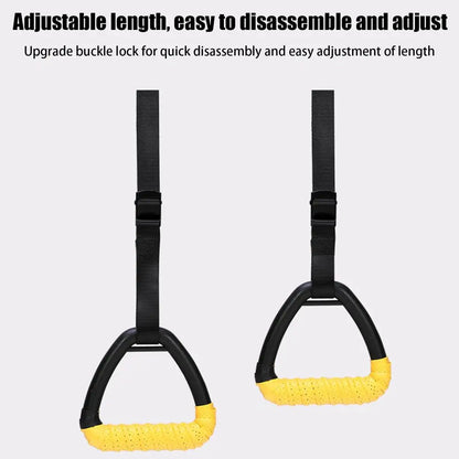 Calisthenics Rings Pull Up Rings for Adults Non-Slip Exercise Gear Adjustable Straps Fitness Equipment Pull up Handle Rings