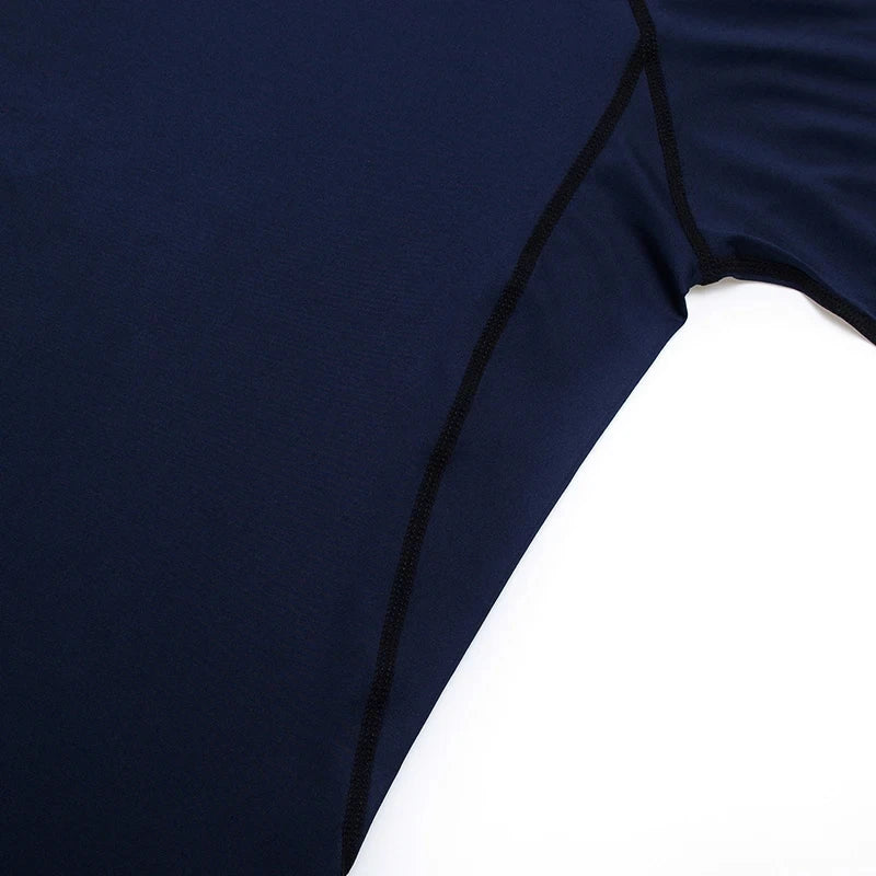 Compression Shirt Summer Men's T-Shirt White Short Sleeve Breathable Quick Dry Fitness Top Sports Long Sleeve Compression Shirt