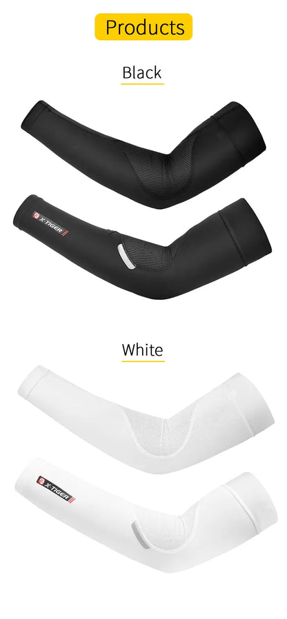 X-TIGER Bike Leg Sleeve Sports Arm Sleeve Sun Anti-UV Leg Sleeves Ice Fabric Bicycle Leg Sleeve Run Fitness Cycling Arm Warmers