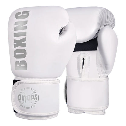 High Quality 6 8 10 12oz Boxing Gloves PU Leather Muay Thai Guantes De Boxeo Free Fight MMA Sandbag Training Glove For Men Women