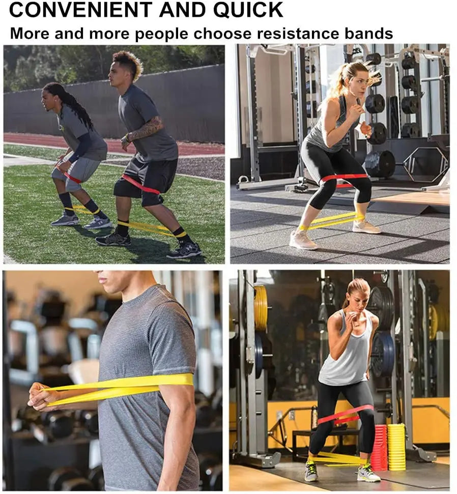 5pcs Fitness Resistance Bands Set-Include 5Colors,Exercise Tension Bands,Working Out,Exercise Gym,Yoga Training and Home Fitness