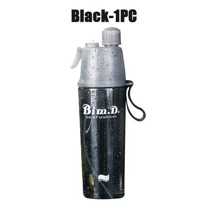 1/2/4PCS Plastic Spray Cup Summer Outdoor Sports Water Bottle Hydration Cooling Spray Cup Travel Portable Water Cup Gift Cups
