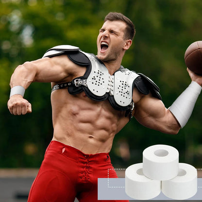 White Athletic Tape -Strong Adhesive Sports Tape No Sticky Residue Easy Tear Athletic Tapes & Wraps,Gymnastics Tape for Athletes