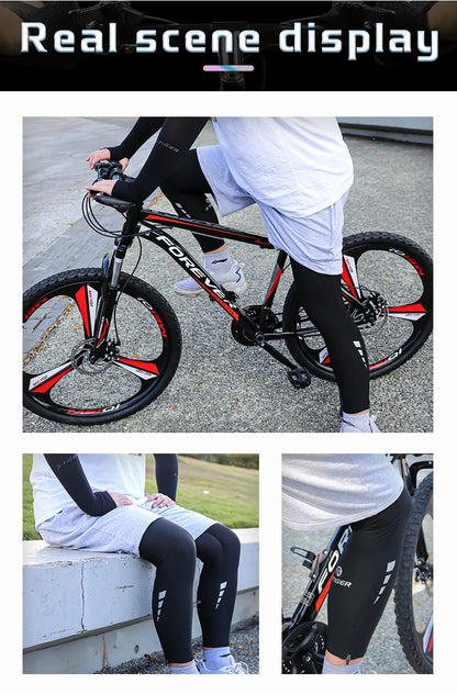X-TIGER Bike Leg Sleeve Sports Arm Sleeve Sun Anti-UV Leg Sleeves Ice Fabric Bicycle Leg Sleeve Run Fitness Cycling Arm Warmers
