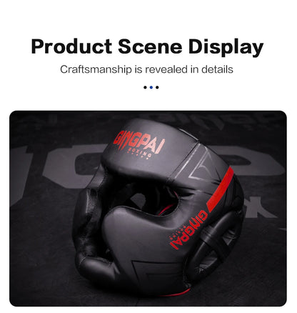 Boxing Helmet Headgear Protective Gear Training Adults Kids Equipment For   Kick boxing Thai Free Fight MMA