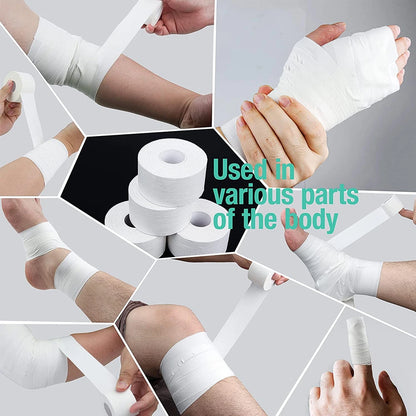White Athletic Tape -Strong Adhesive Sports Tape No Sticky Residue Easy Tear Athletic Tapes & Wraps,Gymnastics Tape for Athletes