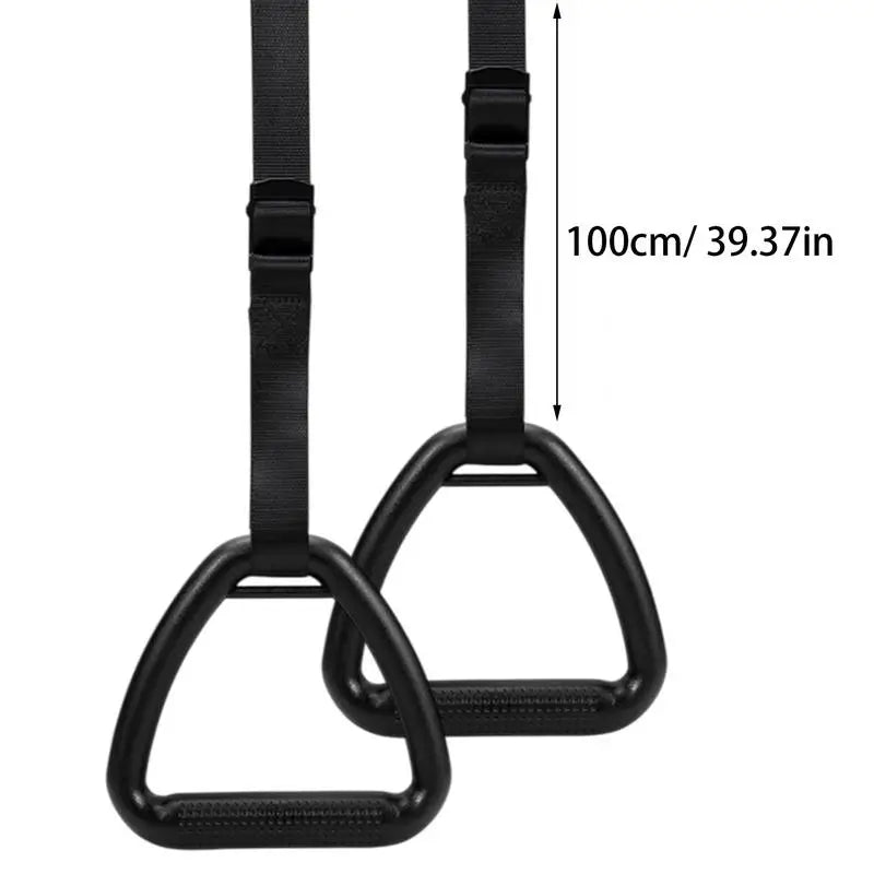 Calisthenics Rings Pull Up Rings for Adults Non-Slip Exercise Gear Adjustable Straps Fitness Equipment Pull up Handle Rings