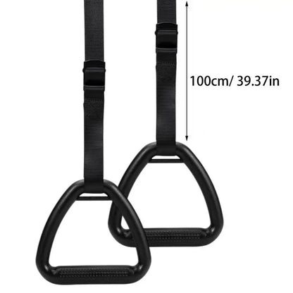 Calisthenics Rings Pull Up Rings for Adults Non-Slip Exercise Gear Adjustable Straps Fitness Equipment Pull up Handle Rings