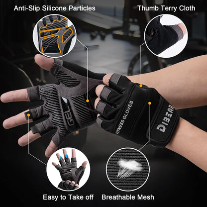 Weightlifting Gym Gloves Dumbbell Bodybuilding Training Fitness Yoga Crossfit Workout Riding