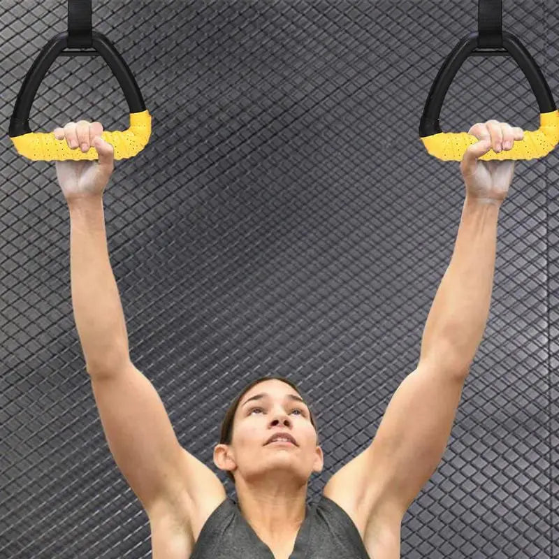 Calisthenics Rings Pull Up Rings for Adults Non-Slip Exercise Gear Adjustable Straps Fitness Equipment Pull up Handle Rings