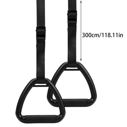 Calisthenics Rings Pull Up Rings for Adults Non-Slip Exercise Gear Adjustable Straps Fitness Equipment Pull up Handle Rings
