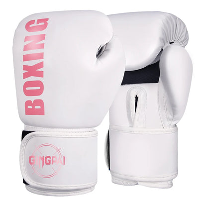 High Quality 6 8 10 12oz Boxing Gloves PU Leather Muay Thai Guantes De Boxeo Free Fight MMA Sandbag Training Glove For Men Women