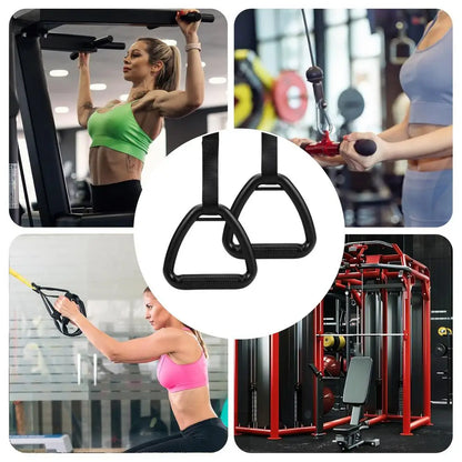 Calisthenics Rings Pull Up Rings for Adults Non-Slip Exercise Gear Adjustable Straps Fitness Equipment Pull up Handle Rings